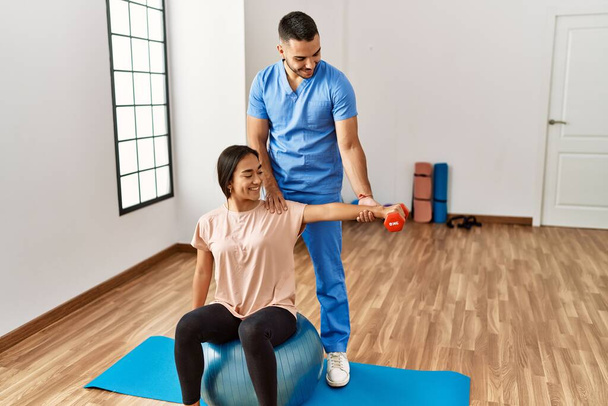 Physiotherapy rehab session